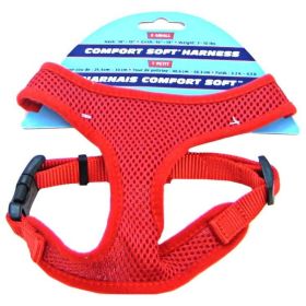 Comfort Soft Adjustable Harness - Red - Small - 5/8" Wide (Girth Size 19"-23")