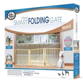 Free Standing Gate for Small Pets - 3 Panel (For openings 24"-64" Wide)