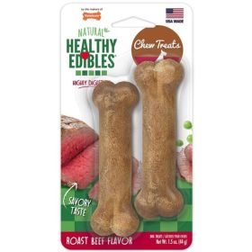 Healthy Edibles Wholesome Dog Chews - Roast Beef Flavor 2 Pack