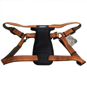 K9 Reflective Adjustable Dog Harness - Campfire Orange - Fits 26"-38" Girth