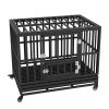 VEVOR 38 Inch Heavy Duty Dog Crate, Indestructible Dog Crate, 3-Door