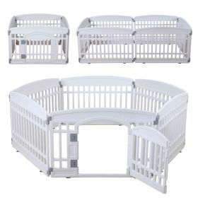 Pet Playpen Foldable Gate for Dogs Heavy Plastic Puppy Exercise Pen