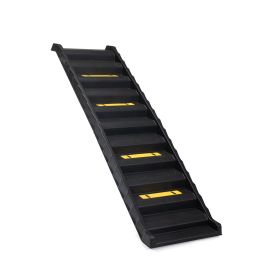 Folding Pet Ramp, Dog Ramp for Cars SUV, Vehicle Stairs Ladder with Nonslip Mats