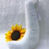 White Plush Cat Tail Cosplay Wolf Dog Fox Tail Pluffy Animal Tail