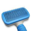 Handle Shedding Pet Dog Cat Hair Brush Grooming Trimmer Comb Self Cleaning Tool