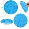 2pcs Dog Lick Pad Pet Shower Grooming Slow Feeder Dog Distraction Mat