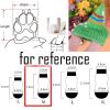 4 Pcs Dog Knitted Pet Socks Cartoon Cute Christmas Puppy Snowman