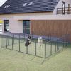 Dog Playpen Foldable 24 Panels Dog Pen 40" Height Pet Enclosure Dog Fence