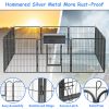 Dog Pens Outdoor 32" Height Foldable 12 Panels Heavy Duty Metal