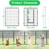 Dog Playpen Foldable 24 Panels Dog Pen 40" Height Pet Enclosure Dog Fence