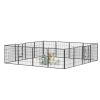 Dog Pens Outdoor 32" Height Foldable 16 Panels Heavy Duty Metal Portable