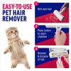 Pet Hair Remover - Reusable Dog Hair Remover for Furniture; Couch; Carpet; Car