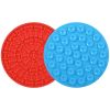 2pcs Dog Lick Pad Pet Shower Grooming Slow Feeder Dog Distraction Mat