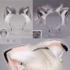 Grey Plush Cat Ears Hairband Cosplay Fluffy Dog Fox Animal Ears