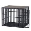 NEW HEAVY DUTY DOG CRATE FURNITURE FOR LARGE DOGS WOOD & STEEL