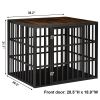 NEW HEAVY DUTY DOG CRATE FURNITURE FOR LARGE DOGS WOOD & STEEL