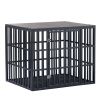 NEW HEAVY DUTY DOG CRATE FURNITURE FOR LARGE DOGS WOOD & STEEL