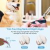 Dog Nail Grinder 2 Speeds Quiet USB Rechargeable Nail Grinder Professional