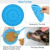 2pcs Dog Lick Pad Pet Shower Grooming Slow Feeder Dog Distraction Mat