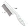 18CM Dog Supplies Flea Comb Stainless Steel Insect Repellent Brush Fur Removal