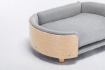 Scandinavian style Elevated Dog Bed Pet Sofa With Solid Wood legs