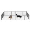 Dog Pens Outdoor 32" Height Foldable 24 Panels Heavy Portable Dog Playpen