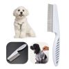 18CM Dog Supplies Flea Comb Stainless Steel Insect Repellent Brush Fur Removal