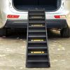Folding Pet Ramp, Dog Ramp for Cars SUV, Vehicle Stairs Ladder with Nonslip Mats