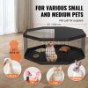 VEVOR Dog Playpen, 8 Panels Foldable Metal Dog Exercise Pen with Top Cover