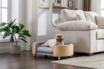 Scandinavian style Elevated Dog Bed Pet Sofa With Solid Wood legs
