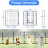 Dog Pens Outdoor 32" Height Foldable 12 Panels Heavy Duty Metal