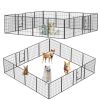 Dog Pens Outdoor 32" Height Foldable 16 Panels Heavy Duty Metal Portable