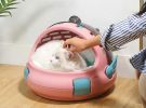 Space Capsule Pet Cat Carrier Bag, Kitten & Puppies Home Dome Box