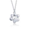 Gold Silver Cat Paw Necklace Dog Footprint Pendant Chain for Women Gift SCN275