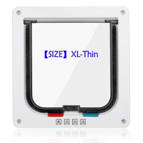 Cat Door Flap pet hole dog door two-way free access doorway installation (select: Cat Door Flap-XL-thin)