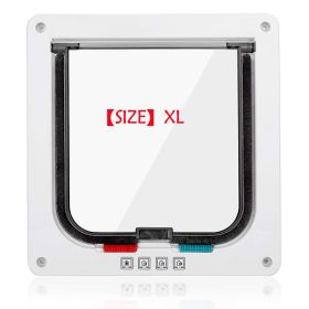 Cat Door Flap pet hole dog door two-way free access doorway installation (select: Cat Door Flap-XL)