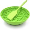 Silicone pet bowl anti-choking pet slow food bowl silicone pet slow food bowl