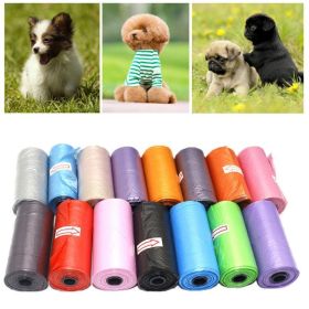 10Roll Pet Poop Bag Degradation Disposable Garbage Bag Outdoor Clean Carton (Color: as the picture, size: 20pcs/Roll)