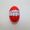 Pet Squeaky Ball Interactive Chewing Toy with Funny Large Teeth Design