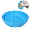 Pet Dog Slow Bowl Feeder Bowls with Suction Cup, Interactive for Boredom Anxiety