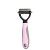Pet Grooming Tool 2 Sided Undercoat Rake Dogs - Safe Dematting Comb Pet Brush