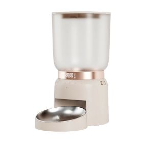 Time Hourglass Pet Automatic Feeding Device Touch Panel Timing (Specifications: American standard adapter 110V voltage, colour: Time Hourglass Feeder - Touch Style Coffee)