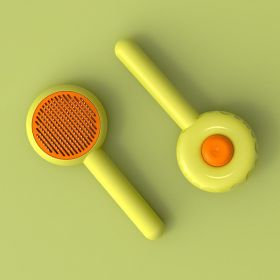 Ai Wo Donut Pet Comb Cat Comb Dog Needle Comb Pet Hair Remover Pet Brush (colour: Donut Comb - Green)
