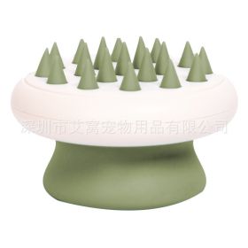 Ai Wo Comb Pet Hair Removal Dog Hair Float Bathing Massage Brush One Piece (Specifications: Fruit Green Peak Massage Comb)