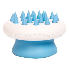 Ai Wo Comb Pet Hair Removal Dog Hair Float Bathing Massage Brush One Piece (Specifications: Blue Mountain Massage Comb)