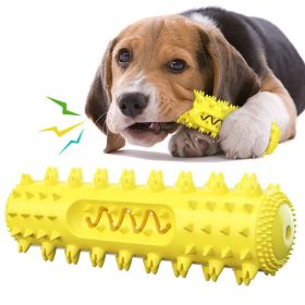 Toothbrush for Pet Dog Molar Stick Dog Chew Tooth Cleaner Brushing Stick (Color: yellow)