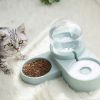 Large Pet Feeder Automatic Drinking Fountain and Food Bowl Pet Water Dispenser