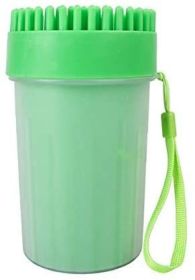 Pet Portable Paw Cleaner Dog Paw Washer Cup Paw Cleaner  S/ M / L Dogs (Color: Green, size: large)