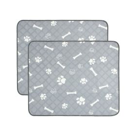 2Pcs Washable Pet Pee Pads For Puppy Reusable Potty Mats Machine Washable (size: M)
