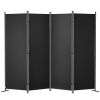 VEVOR Room Divider, 5.6 ft Room Dividers and Folding Privacy Screens (4-panel)